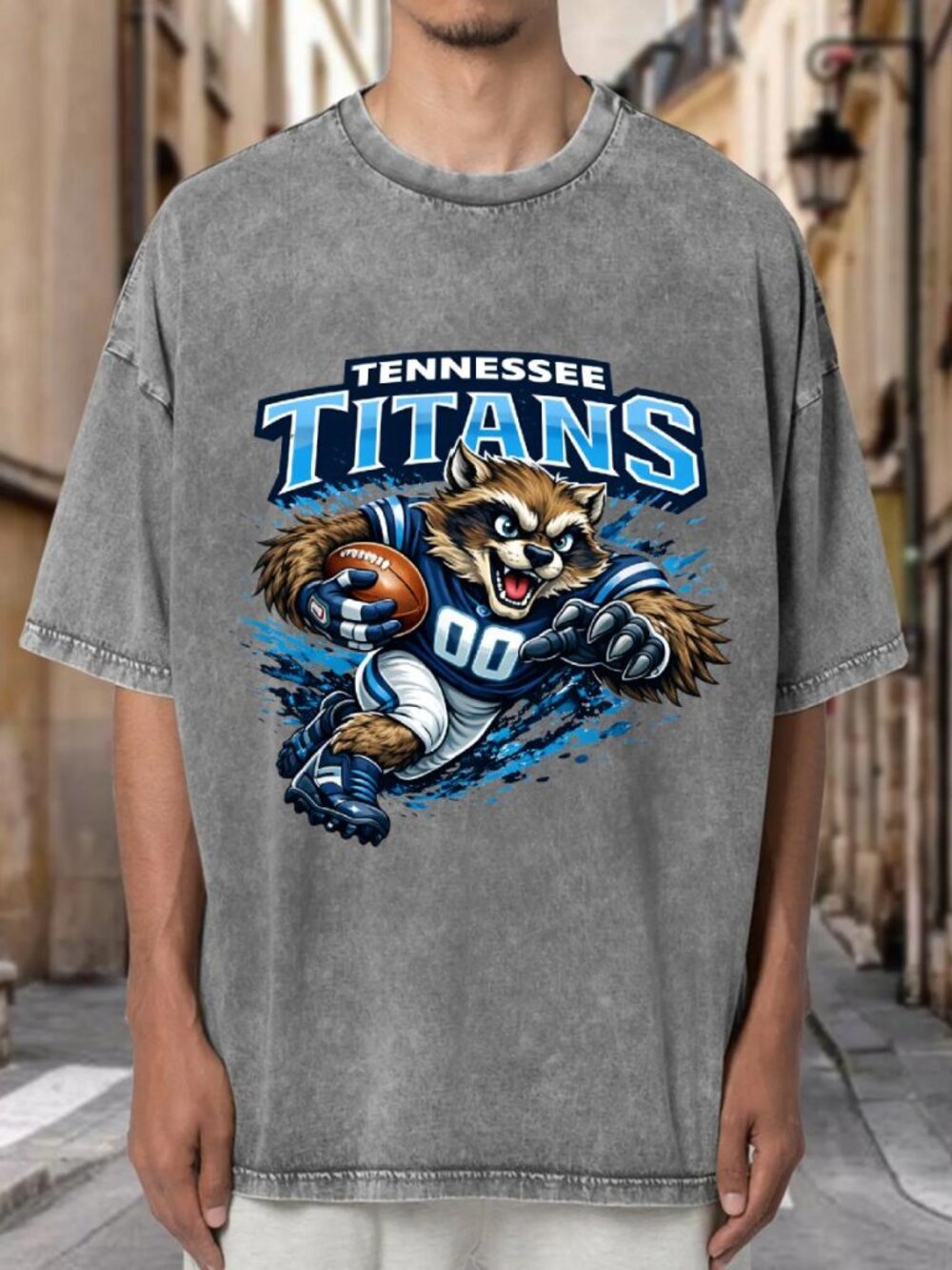 Tennessee Titans Mascot Football Streetwear T-shirt XB5LLQ9EYS02